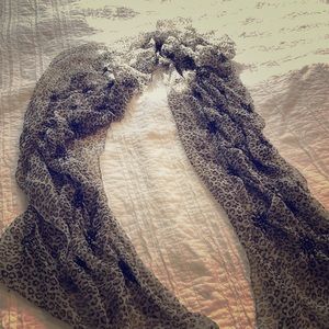 Cheetah print scarf